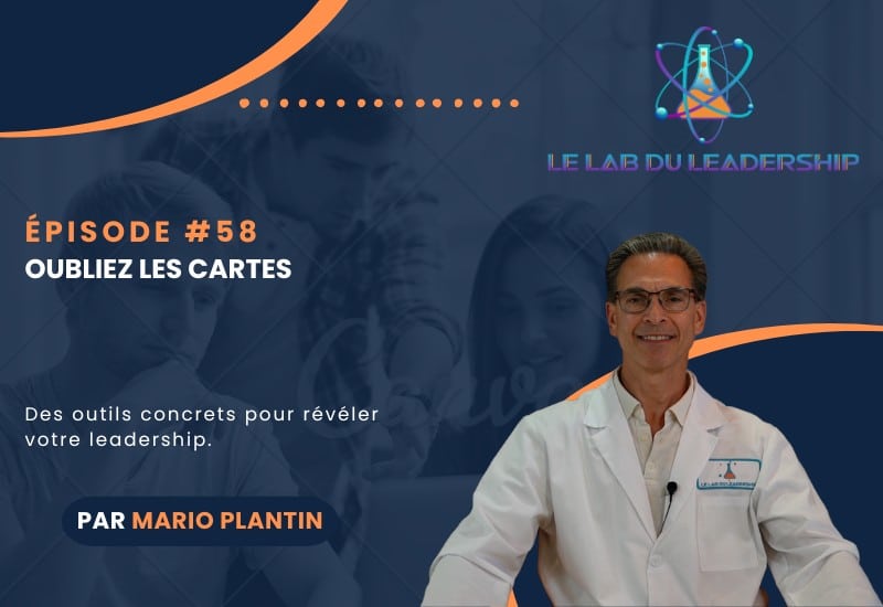 Vignette de Mario Plantin pour le LAB du leadership illustrant le concept du réseautage professionnel authentique : des relations humaines plutôt que des cartes de visite.