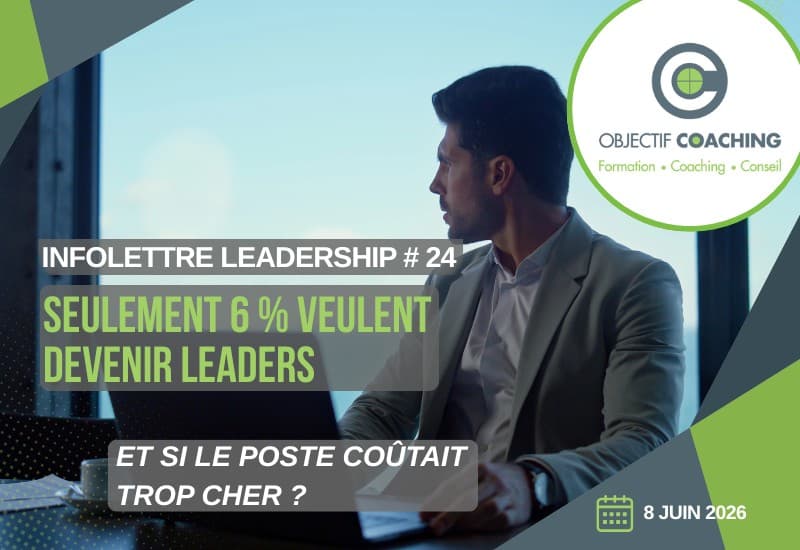 Vignette de l'Infolettre Leadership #24 — Gestionnaire seule et pensive regardant par la fenêtre — désengagement des gestionnaires et crise de la relève managériale au travail — Objectif Coaching